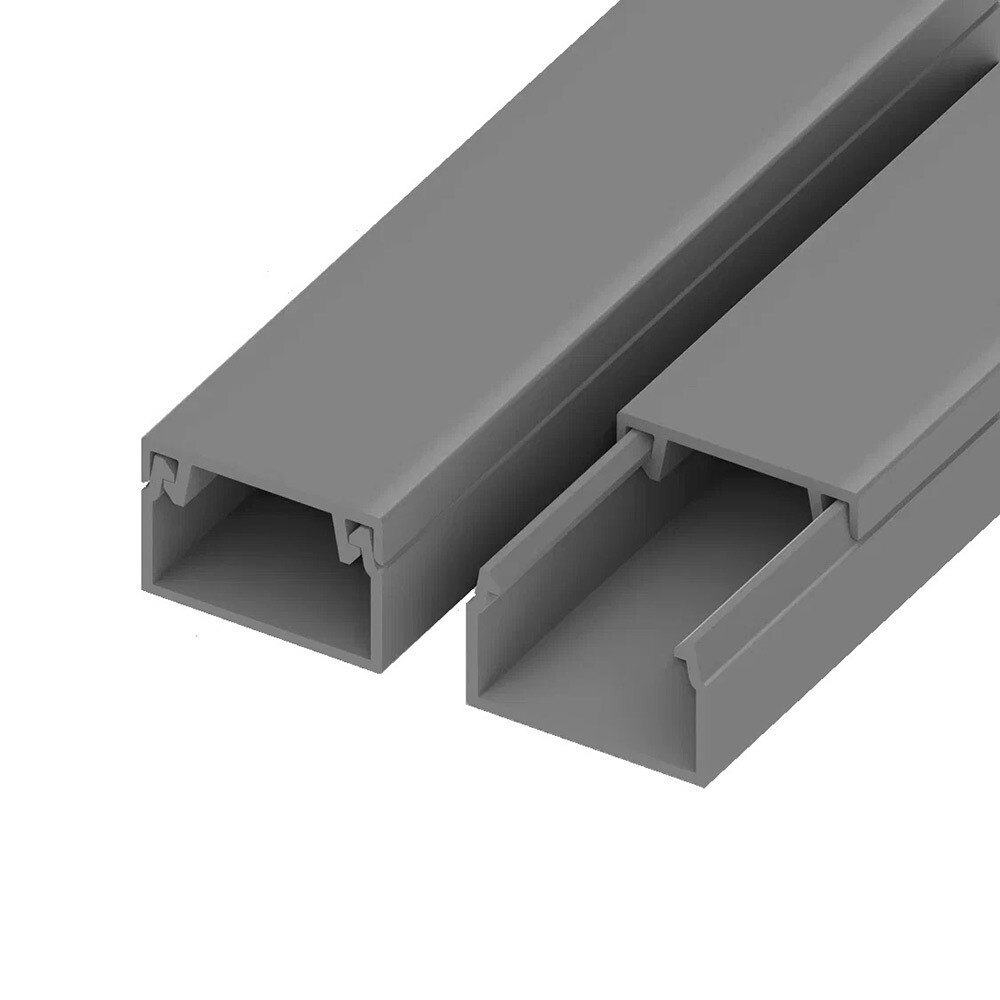 Кабель-канал Agis Profile 40х25 мм серый 2 м (60.02.40.25.200)