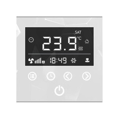 Изображение товара Терморегулятор электронный сенсорный Varmann Vartronic для отопления белый (703202)