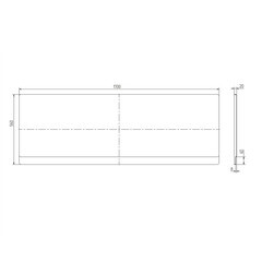 Панель фронтальная для ванны акриловой Oviva Nova 170х56 см белая - фото 2