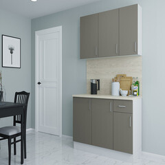 Изображение товара Кухонный гарнитур Твэгги тауп 1400х520х2105 мм