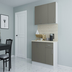 Изображение товара Кухонный гарнитур Твэгги тауп 1200х520х2105 мм