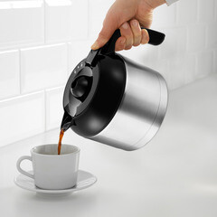 Кофеварка капельная Kitfort КТ-752 черная/серебро - фото 6