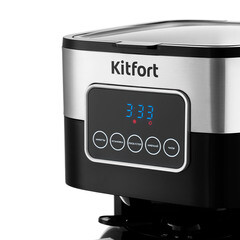 Кофеварка капельная Kitfort КТ-752 черная/серебро - фото 2