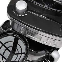 Кофеварка капельная Kitfort КТ-705 черная/серебро - фото 2