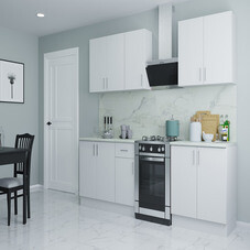 Кухонный гарнитур Твэгги белый 2000х520х2105 мм