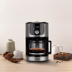 Кофеварка капельная Kitfort КТ-782 черная/серебро - фото 7