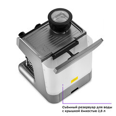 Кофейная станция рожковая Kitfort КТ-789 черная/серебро - фото 4