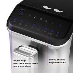 Кофемашина автоматическая Kitfort КТ-7166 черная/серебро - фото 9