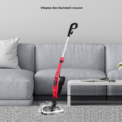 Швабра паровая Kitfort КТ-1017-1 черно-малиновая - фото 4