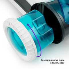 Швабра паровая Kitfort КТ-1003 белая/голубая - фото 4