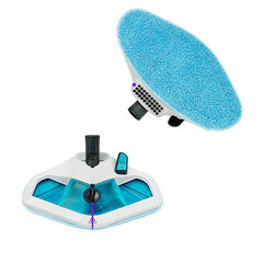 Швабра паровая Kitfort КТ-1003 белая/голубая - фото 3