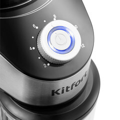 Кофемолка электрическая Kitfort КТ-744 серебро/черная - фото 4