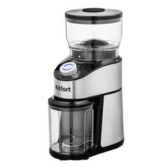 Кофемолка электрическая Kitfort КТ-744 серебро/черная - фото 1