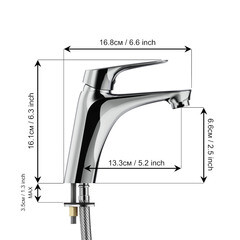 Смеситель для раковины Tokito Takase однорычажный хром (TOK-TAK-1011) - фото 11