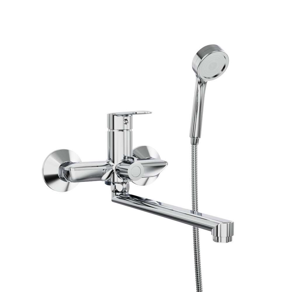 Изображение товара Смеситель для ванны Tokito Kanda хром однорычажный с длинным изливом с лейкой (TOK-KAN-1015) Изображение товара Смеситель для ванны Tokito Kanda хром однорычажный с длинным изливом с лейкой (TOK-KAN-1015)