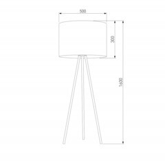 Торшер TK Lighting E27 60 Вт черный IP20 (a059942) - фото 3