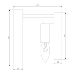 Бра Bogate's Flamel E14 60 Вт 230 В золото IP20 (373/1) - фото 6