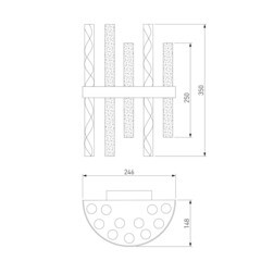 Бра Bogate's Hollis E14 120 Вт 230 В латунь IP20 (368/2) - фото 2