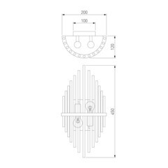 Бра Bogate's Allure E14 120 Вт 230 В латунь IP20 (356/2) - фото 3