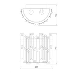 Бра Bogate's Zolletta E14 120 Вт 230 В черное/золото IP20 (339/2) - фото 2