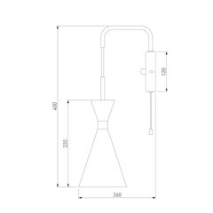 Бра Bogate's Glustin E14 60 Вт 230 В черное/латунь IP20 (316/1) - фото 2