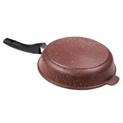 Сковорода-гриль Горница Шоколад d26 см алюминий с антипригарным покрытием (056730) - фото 2