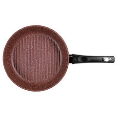 Сковорода-гриль Горница Шоколад d26 см алюминий с антипригарным покрытием (056730) - фото 4