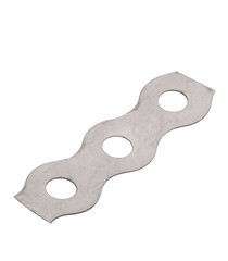 Лента крепежная перфорированная волнистая 12х0,5 мм 25 м - фото 1