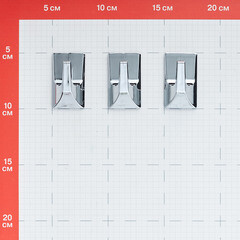 Крючок для ванной Kleber Strong одинарный самоклеящийся пластик хром (3 шт.) (KLE-SG002/9646) - фото 3