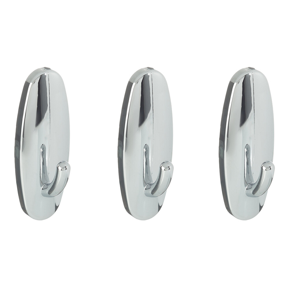 Изображение товара Крючок Kleber Strong Хром одинарный без сверления (3 шт.)