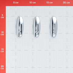 Крючок для ванной Kleber Strong одинарный самоклеящийся пластик хром (3 шт.) (KLE-SG003/9653) - фото 4