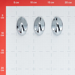 Крючок для ванной Kleber Strong одинарный самоклеящийся пластик хром (3 шт.) (KLE-SG004/9660) - фото 3