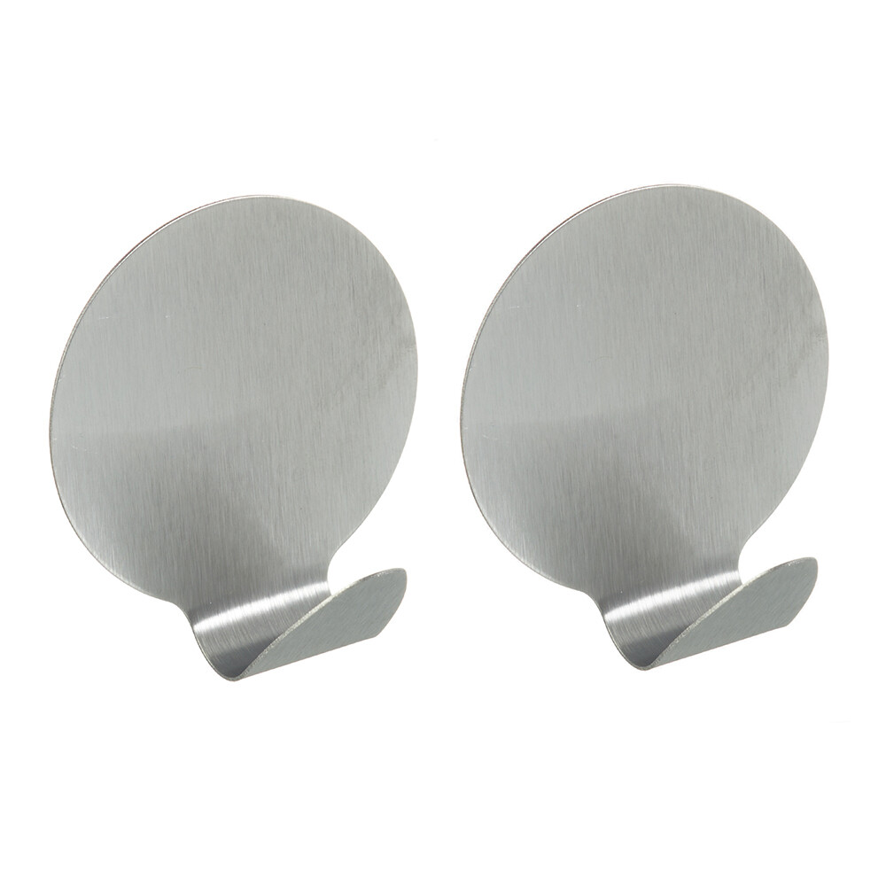 Изображение товара Крючок для ванной Fora одинарный самоклеящийся металл хром (2 шт.) (H20/9097)