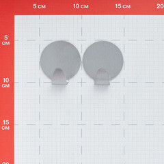 Крючок для ванной Fora одинарный самоклеящийся металл хром (2 шт.) (H20/9097) - фото 4