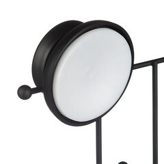 Вешалка для ванной Fora Grafit 6 крючков на присоске металл черный (GRA004) - фото 2