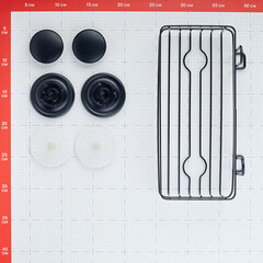 Полка для ванной Fora Grafit 260х140х135 мм металл черная (FOR-GRA033/7083) - фото 2