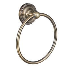 Полотенцедержатель кольцо Fora Real d160 мм на шуруп металл бронза (FOR-RE011/770)