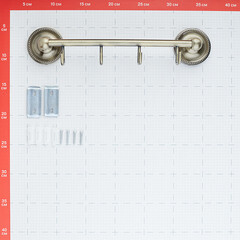 Вешалка для ванной Fora Real 4 крючка на шуруп металл бронза (FOR-RE004) - фото 3