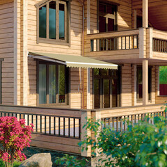 Выдвижной навес маркиза 3х2 м Sunset Boutique Belvedere темно-бежевый - фото 2