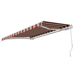 Выдвижной навес маркиза 3х2 м Sunset Boutique Hermitage бордовый/бежевый - фото 1