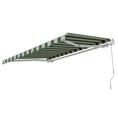 Выдвижной навес маркиза 3х2 м Sunset Boutique Giardini зеленый/белый - фото 1