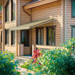 Выдвижной навес маркиза 4х3 м Sunset Boutique Belvedere темно-бежевый - фото 2