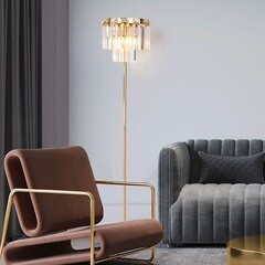 Торшер Eurosvet E14 180 Вт золото IP20 (01137/3) - фото 3