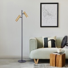 Торшер Eurosvet GU10 80 Вт черный/латунь IP20 (01087/2) - фото 2