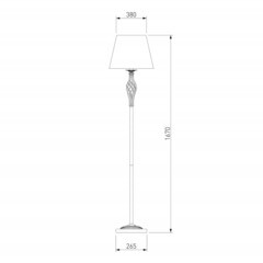 Торшер Eurosvet E14 40 Вт белый/золото IP20 (01003/1) - фото 3