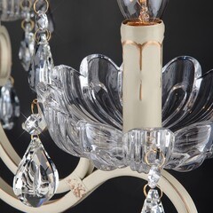 Торшер Eurosvet E14 120 Вт белый/золото IP20 (12205/3F) - фото 9