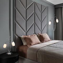 Торшер Eurosvet E14 80 Вт хром IP20 (22080/2F) - фото 4