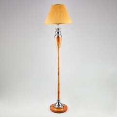 Торшер Eurosvet E27 40 Вт желтый/хром IP20 (009) - фото 7