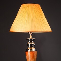 Торшер Eurosvet E27 40 Вт желтый/хром IP20 (009) - фото 3