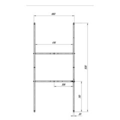Каркас для ванны акриловой Ollie/Monck 160-165х70 см (03ол1370) - фото 5